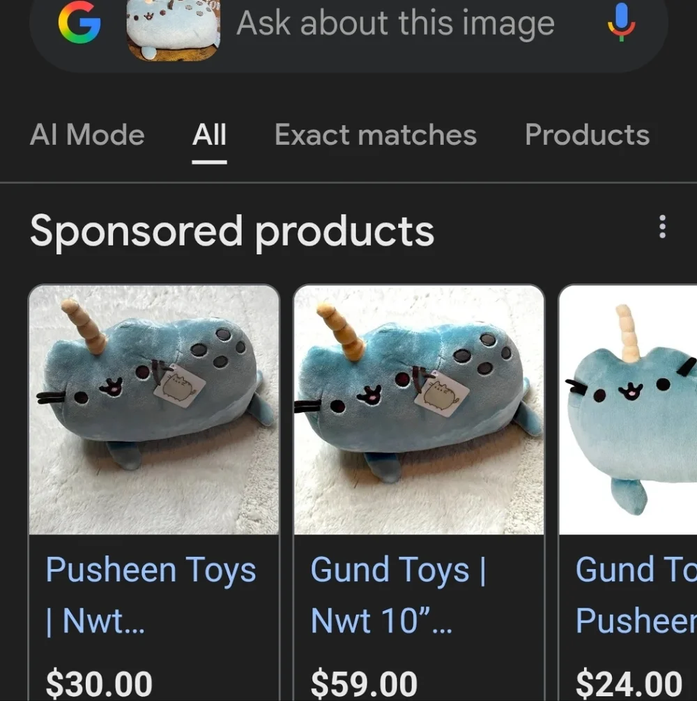 Gund Pusheen Narwahl Plush Toy